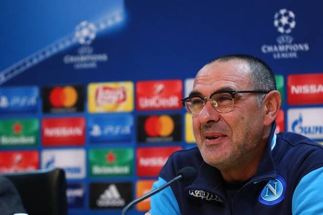 Maurizio Sarri Napoli Conferenza stampa e allenamento, press conference PK Pressekonferenz and training Castel Volturno 20-11-2017 Football Calcio UEFA Champions League 2017 2018 Napoli - Shakhtar Donetsk Group F Foto Cesare Purini Insidefoto cesarexpurini