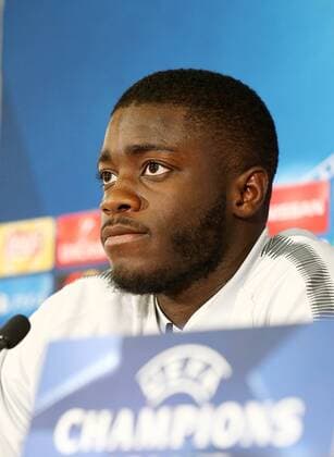 RB Leipzig PK Football Champions League Monaco 20 11 2017 Stade Louis II Football UEFA Champions League Group G 5 Gameday Press Conference the day before the match AS Monaco vs RB Leipzig Pictured Dayot Upamecano player RB Leipzig