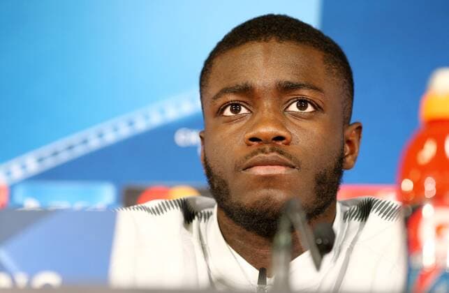 RB Leipzig PK Football Champions League Monaco 20 11 2017 Stade Louis II Football UEFA Champions League Group G 5 Gameday Press Conference the day before the match AS Monaco vs RB Leipzig Pictured Dayot Upamecano player RB Leipzig