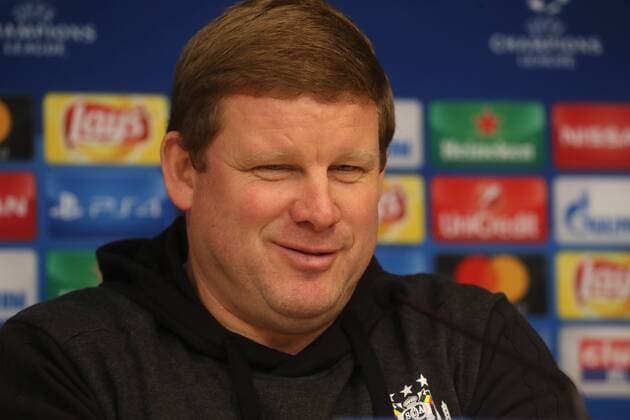 Anderlecht s head coach Hein Vanhaezebrouck pictured during a press conference PK Pressekonferenz of Belgian soccer team RSC Anderlecht, Tuesday 21 November 2017 in Brussels. Tomorrow Anderlecht is playing a game in the group stage (Group B) of the UEFA Champions League competition against German Bayern Munich. VIRGINIExLEFOUR  x05206022x