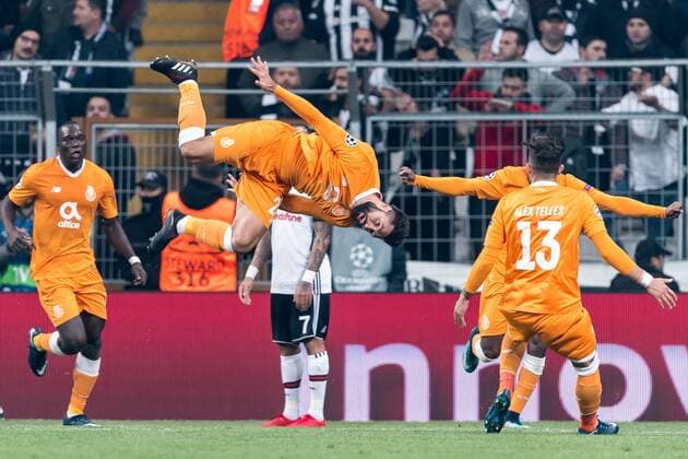 Felipe Augusto De Almeida Monteiro of FC Porto celebrate his goal during the UEFA Champions League group G match between Besiktas JK and FC Porto on November 21, 2017 at the Vodafone Arena in Istanbul, Turkey UEFA Champions League 2017 2018 xVIxVIxImagesx xGerritxvanxKeulenxIVx 9361069