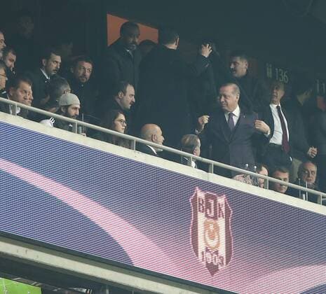 Fußball, CL, Besiktas Istanbul - FC Porto Turkey President Recep Tayyip Erdogan during the UEFA Champions League Group G match between Besiktas and Porto at Vodafone Park in Istanbul , Turkey on November 21, 2017. 