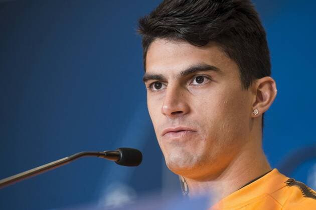 Roma Diego Perotti during press conference PK Pressekonferenz the day before champions league match between Atletico de Madrid and Roma at Wanda Metropolitano in Madrid, Spain. November 21, 2017.  (20171121007)