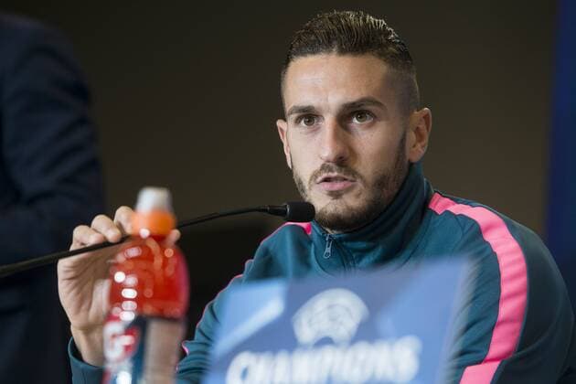 Atletico de Madrid Koke Resurrección during press conference PK Pressekonferenz the day before champions league match between Atletico de Madrid and Roma at Wanda Metropolitano in Madrid, Spain. November 21, 2017.  (20171121004)