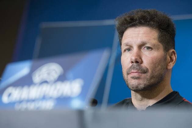 Bilder des Tages - SPORT Atletico de Madrid coach Diego Pablo Simeone during press conference PK Pressekonferenz the day before champions league match between Atletico de Madrid and Roma at Wanda Metropolitano in Madrid, Spain. November 21, 2017.  (20171121011)