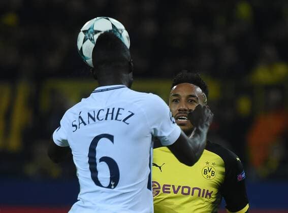 21 11 2017 xhbx Football Champions League Borussia Dortmund Tottenham Hotspur emspor v Davison Sanchez Tottenham Hotspur Pierre Emerick Aubameyang Borussia Dortmund Dortmund