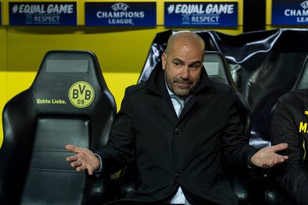 Dortmund Germany 26 09 2017 UEFA Champions League 2017 18 Season Group Stage Group H 5 Matchday BV Borussia Dortmund Tottenham Hotspur Coach Peter Bosz BVB gestures DeFodi001