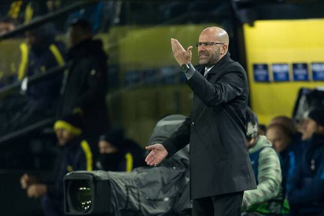 Dortmund Germany 26 09 2017 UEFA Champions League 2017 18 Season Group Stage Group H 5 Matchday BV Borussia Dortmund Tottenham Hotspur Coach Peter Bosz BVB gestures DeFodi001
