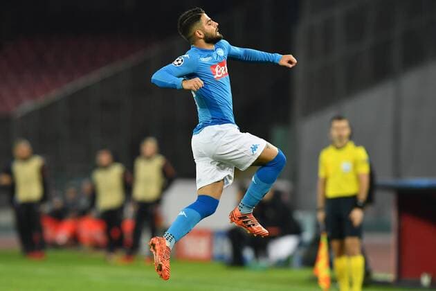 As Napoli 21 11 2017 - Champions League Napoli-Shakhtar Donetsk foto Antonello Sammarco Image nella foto: esultanza gol Lorenzo Insigne 