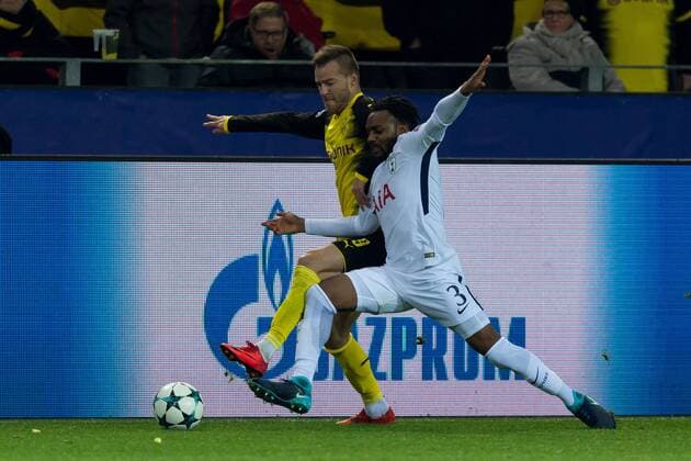 Dortmund Germany 26 09 2017 UEFA Champions League 2017 18 Season Group Stage Group H 5 Matchday BV Borussia Dortmund Tottenham Hotspur Andrey Yarmolenko BVB and Danny Rose Totenham in DeFodi001