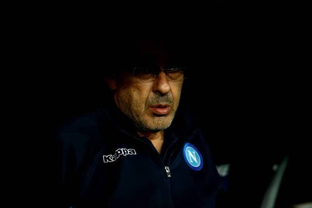 November 21, 2017 - Naples, Italy - Napoli trainer Maurizio Sarri during the UEFA Champions League Group F football match Napoli vs Shakhtar Donetsk on November 21, 2017 at the San Paolo stadium in Naples. SSC Napoli v Shakhtar Donetsk - UEFA Champions League  - ZUMAn230 20171121_zaa_n230_255 Copyright: xMatteoxCiambellix