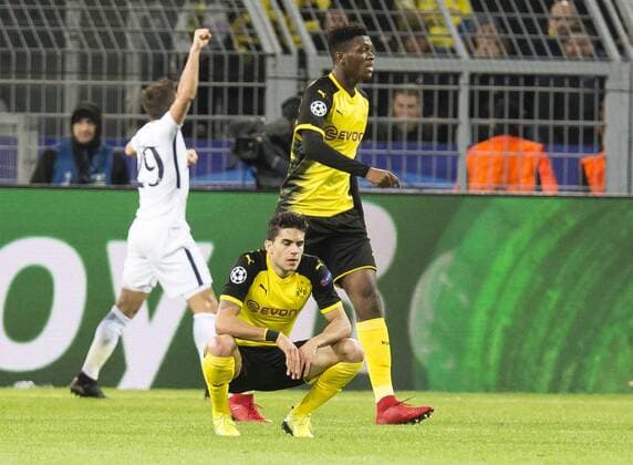 Fußball: Champions League, Saison 2017 2018, 5. Spieltag, Borussia Dortmund - Tottenham Hotspurs am 21.11.2017 im Signal Iduna Park in Dortmund (Nordrhein Westfalen). Dortmunds Marc Bartra ärgert sich nach dem Tor zum 1:2. Copyright: xKirchner DavidxInderliedx