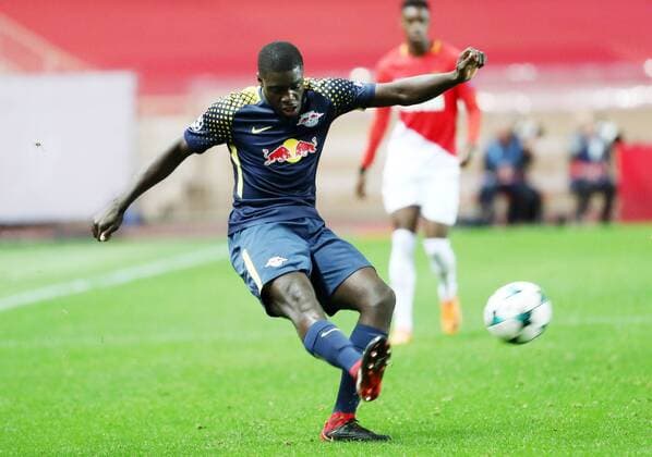 AS Monaco RB Leipzig Soccer Champions League Monaco 21 11 2017 Stade Louis II Soccer Champions League Group G 5 Gameday AS Monaco vs RB Leipzig Pictured Dayot Upamecano 5 Leipzig