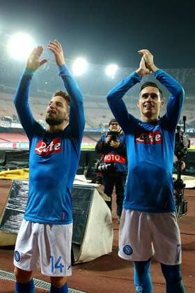 Dries Mertens, jose Callejon Napoli Esultanza Celebration Napoli 21-11-2017 Stadio San Paolo Champions League 2017 2018 Group F Napoli - Shakhtar Donetsk Foto Cesare Purini Insidefoto cesarexpurini