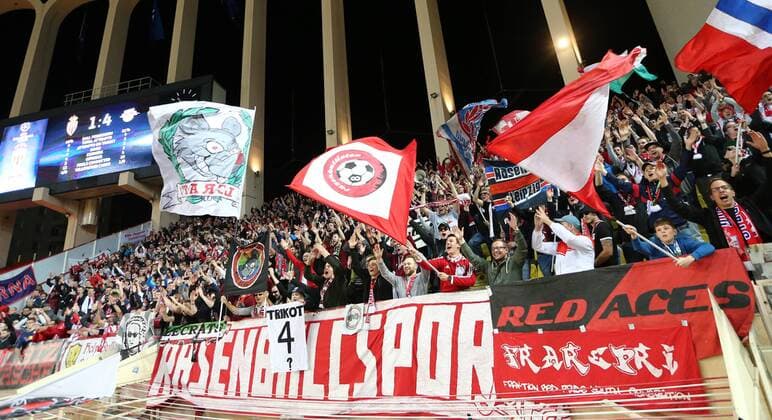 AS Monaco RB Leipzig Soccer Champions League Monaco 21 11 2017 Stade Louis II Soccer Champions League Group G 5 Gameday AS Monaco vs RB Leipzig 1 4 1 4 Pictured here Fans of RB Leipzig Final cheering