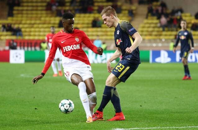 AS Monaco RB Leipzig Soccer Champions League Monaco 21 11 2017 Stade Louis II Soccer Champions League Group G 5 Gameday AS Monaco vs RB Leipzig 1 4 1 4 Pictured v l Adama Diakhaby 15 Monaco and Marcel Halstenberg 23 Leipzig