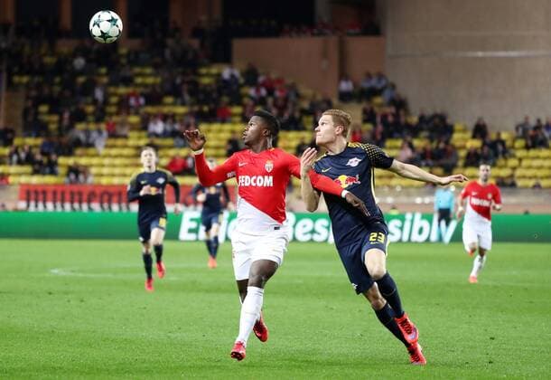 AS Monaco RB Leipzig Soccer Champions League Monaco 21 11 2017 Stade Louis II Soccer Champions League Group G 5 Gameday AS Monaco vs RB Leipzig 1 4 1 4 Pictured left Keita BaldŽ 14 Monaco and Marcel Halstenberg 23 Leipzig