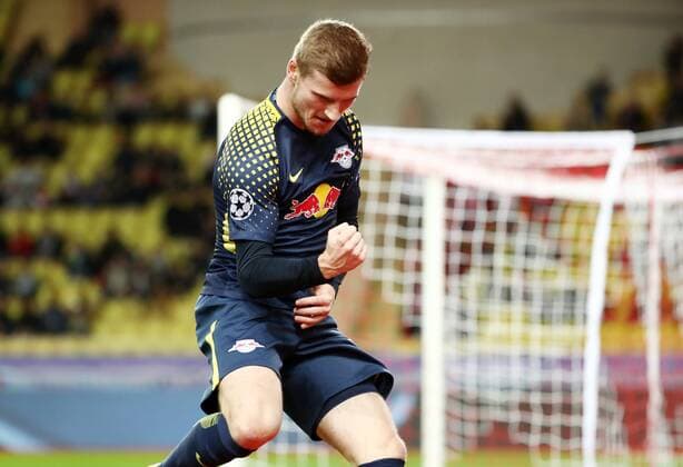 AS Monaco RB Leipzig Soccer Champions League Monaco 21 11 2017 Stade Louis II Soccer Champions League Group G 5 Gameday AS Monaco vs RB Leipzig 1 4 1 4 Pictured goal scorer Timo Werner 11 Leipzig Torjubel after his 0 2