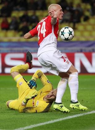 Goalkeeper Peter Gulacsi 32 Leipzig and Andrea Raggi 24 Monaco