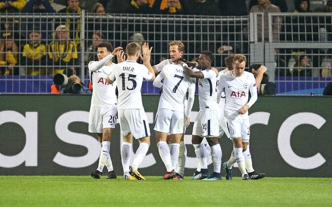 21 11 2017 Football UEFA Champions League 2017 2018 Group stage 5 Gameday Borussia Dortmund Tottenham Hotspur at Signal Iduna Park Dortmund rejoicing Tottenham Hotspur Goal to 1 1