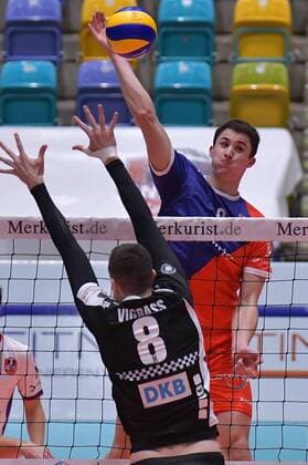 22 11 2017 xtkx Volleyball Men United Volleys Frankfurt Berlin Recycling Volleys emspor v l Lorenz Karltzek United Volleys Graham Vigrass Berlin Frankfurt