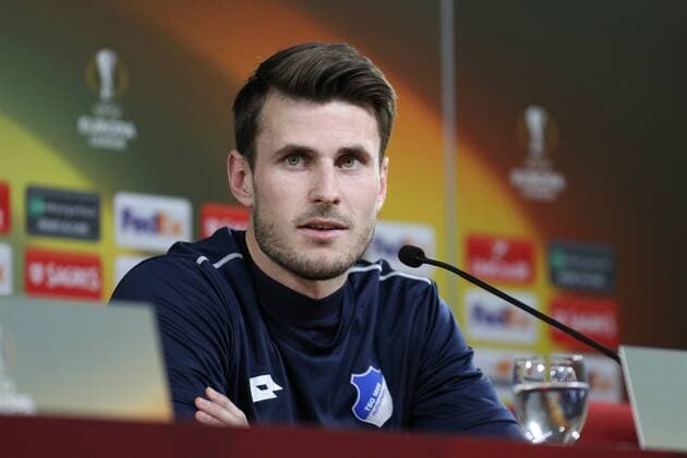 Pressekonferenz PK - FOOTBALL, FUSSBALL - TSG Hoffenheim player, Havard Nordtveit during the press conference PK Pressekonferenz before the match against SC Braga to the Europa League Group Stage. Braga, Portugal, 22nd November. Photo: IMAGO Pedro Benavente PUBxNOTxINxPOR PEDRO BENAVENTE
