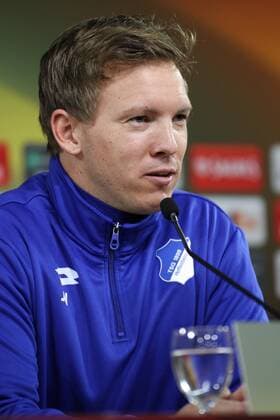 Pressekonferenz PK - FOOTBALL, FUSSBALL - TSG Hoffenheim coach, Julian Nagelsmann during the press conference PK Pressekonferenz before the match against SC Braga to the Europa League Group Stage. Braga, Portugal, 22nd November. Photo: IMAGO Pedro Benavente PUBxNOTxINxPOR PEDRO BENAVENTE