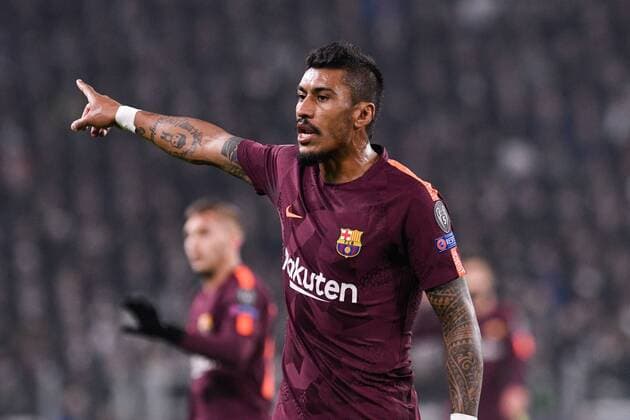 November 22, 2017 - Turin, Italy - Paulinho of Barcelona during the UEFA Champions League match between Juventus and Barcelona at the Juventus Stadium, Turin, Italy on 22 November 2017. Juventus v Barcelona - UEFA Champions League  - ZUMAn230 20171122_zaa_n230_231 Copyright: xGiuseppexMaffiax