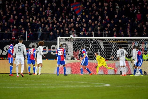 22nd November 2017, St Jakob-Park, Basel, Switzerland; UEFA Champions League, FC Basel versus Manchester United ManU Marcus Rojo of Manchester United hits the crossbar with his shot  ActionPlus11954752