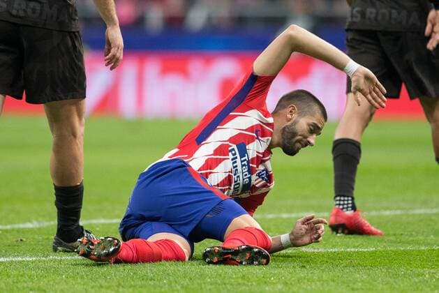 Yannick Carrasco of Atletico Madrid during the UEFA Champions League group C match between Atletico Madrid and Roma played at Wanda Metropolitano Stadium in Madrid, on November 22th 2017.  xRudyx xAFP7x xAtleticoxdexMadridxvxRoma,xChampionsxLeague,xSpain,xNovx22thx201x