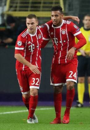 Bayern s Corentin Tolisso celebrates after scoring during a soccer match between Belgian club RSC Anderlecht and German team FC Bayern Munchen, Wednesday 22 November 2017 in Brussels, game five out of six in the group stage (Group B) of the UEFA Champions League competition. VIRGINIExLEFOUR  x05206747x