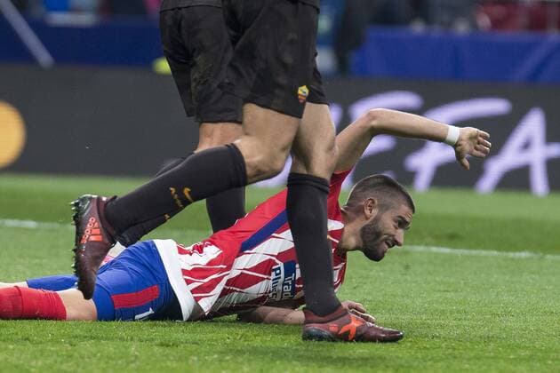 Atletico de Madrid Yannick Carrasco during UEFA Champions League match between Atletico de Madrid and Roma at Wanda Metropolitano in Madrid, Spain. November 22, 2017.  (20171122020)