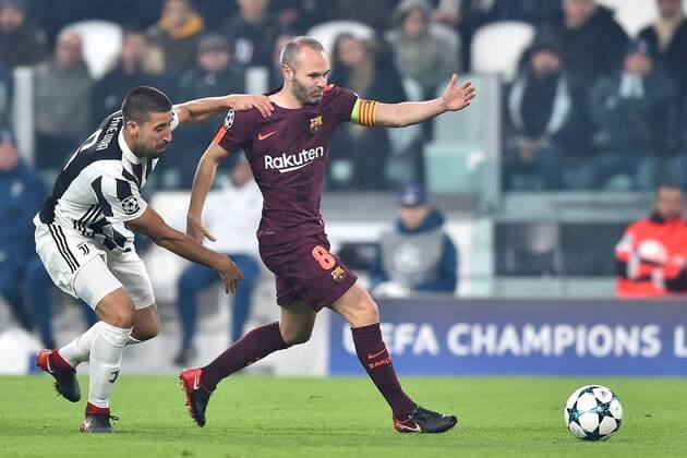 Sami Khedira Juventus, Andres Iniesta Barcelona Torino 22-11-2017 Allianz Stadium Champions League 2017 2018 Group D Juventus - Barcelona Foto Andrea Staccioli Insidefoto andreaxstaccioli