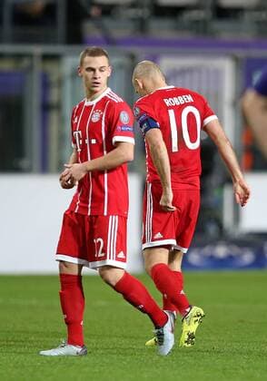 22 11 2017 Football UEFA Champions League 2017 2018 Group stage 5 Gameday RSC Anderlecht FC Bayern Munich at Constant Vanden Stock Stadium Anderlecht v Joshua Kimmich Bayern Munich Arjen Robben Bayern Munich misses the game injured