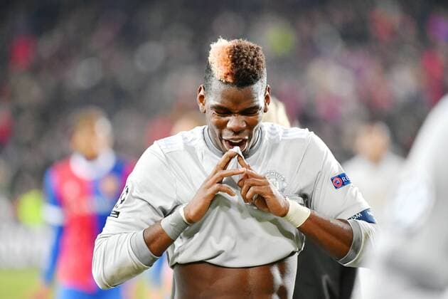 22 11 2017 Basel Stadium St Jakob Park Soccer Men Champions League FC Basel Manchester United 1 0 Picture shows Paul Pogba Manchester action