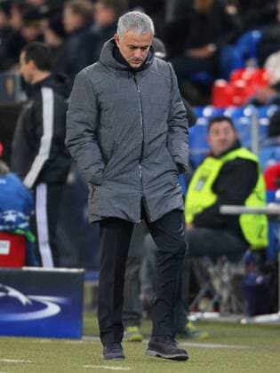 FC Basel v Manchester United ManU UEFA Champions League Jose Mourinho of Manchester United during the UEFA Champions League match at St. Jakob-Park, Basel Content Not Available For UK Newspapers Copyright: xYannisxHalasx FIL-10987-0060