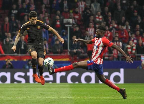 Atletico de Madrid s player Thomas during Champions League match between Atletico de Madrid and Roma at the Wanda Metropolitano stadium in Madrid, Wednesday, november. 22th 2017.  xIrinaxR.xH.x xAFP7x xAtleticoxdexMadridxvxRoma,xChampionsxLeague,xSpain,xNovx22thx201x