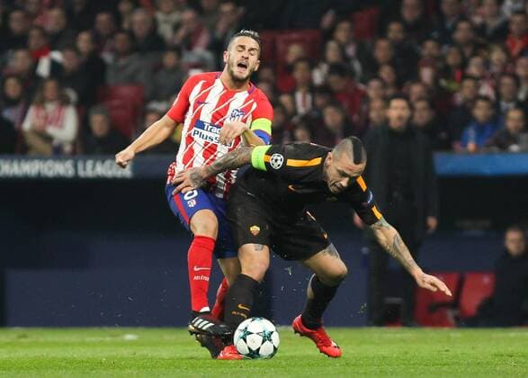 Atletico de Madrid s player Koke during Champions League match between Atletico de Madrid and Roma at the Wanda Metropolitano stadium in Madrid, Wednesday, november. 22th 2017.  xIrinaxR.xH.x xAFP7x xAtleticoxdexMadridxvxRoma,xChampionsxLeague,xSpain,xNovx22thx201x