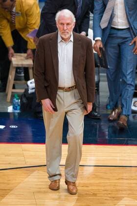 November 22, 2017: San Antonio Spurs head coach Gregg Popovich calls a timeout against New Orleans Pelicans at the Smoothie King Center in New Orleans, LA. New Orleans Pelicans win 107-90. CSM NBA Basketball Herren USA 2017: Spurs at Pelicans NOVEMBER 22 - ZUMAc04_ 20171122_zaf_c04_058 Copyright: xStephenxLewx