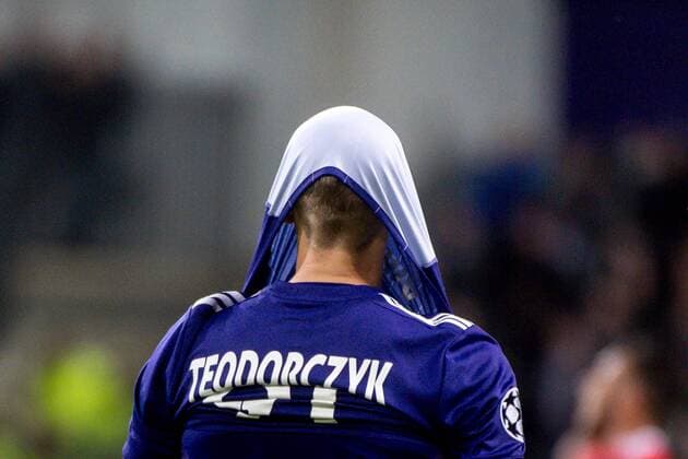 Belgium , Brussels , Nov 22 , 2017 - Soccer match between Belgian club RSC Anderlecht and German team FC Bayern Munchen , game five out of six in the group stage ( Group B ) of the UEFA Champions League competition - Lukasz TEODORCZYK Copyright Danny Gys Reporters xxGYS 