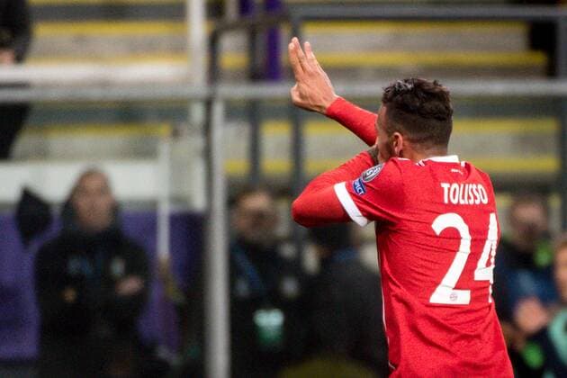 Belgium , Brussels , Nov 22 , 2017 - Soccer match between Belgian club RSC Anderlecht and German team FC Bayern Munchen , game five out of six in the group stage ( Group B ) of the UEFA Champions League competition - Corentin TOLISSO Copyright Danny Gys Reporters xxGYS 