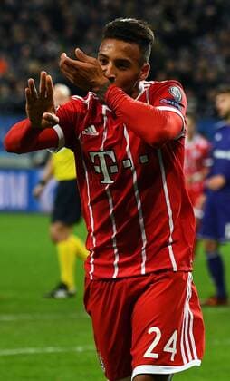 22 11 2017 xjhx Football Champions League RSC Anderlecht FC Bayern Muenchen emspor v l Corentin Tolisso FC Bayern Muenchen celebrate the goal Torjubel to 1 2 Anderlecht