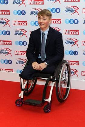 Billy Monger attends the Pride of Awards 2017 at Grosvenor House in London. NOVEMBER 22nd 2017  MESx172692