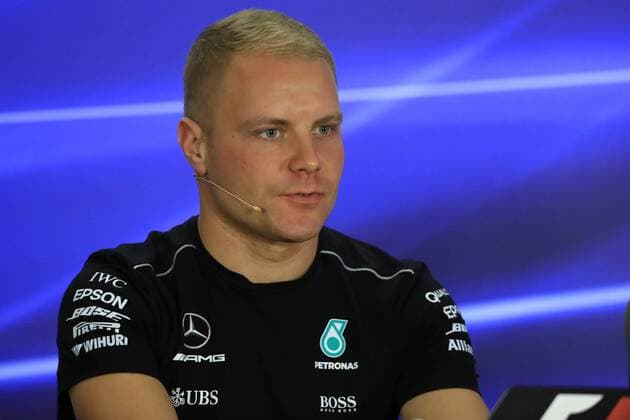 23rd November 2017, Yas Marina Circuit, Abu Dhabi, UAE; Abu Dhabi Formula One Grand Prix, driver arrivals and press conference PK Pressekonferenz Valtteri Bottas - Mercedes AMG Petronas F1 Team  ActionPlus11955033