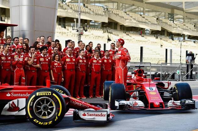 Sebastian Vettel GER 5 Scuderia Ferrari Grand Prix of ABU DHABI 2017 Preparations Motorsport Formula 1 23 11 2017 ABU DHABI Copyright: xAndre Eibner-Pressefotox EP_JAE