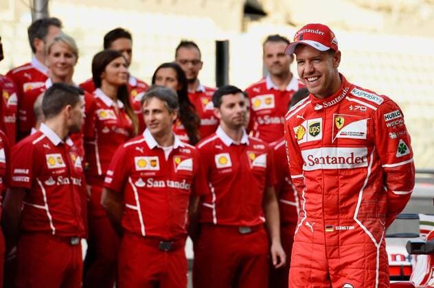 Sebastian Vettel GER 5 Scuderia Ferrari Grand Prix of ABU DHABI 2017 Preparations Motorsport Formula 1 23 11 2017 ABU DHABI Copyright: xAndre Eibner-Pressefotox EP_JAE