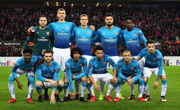 23 11 2017 xjhx Soccer Europa League 1 FC Koeln Arsenal London emspor v l teamfoto Koeln