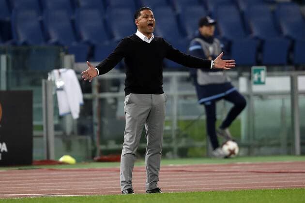 coach Henk Fraser of Vitesse during the UEFA Europa League group K match between SS Lazio and Vitesse Arnhem at Stadio Olimpico on November 23, 2017 in Rome, Italy UEFA Europa League 2017 2018 xVIxVIxImagesx xPieterxStamxdexJongexIVx 9376663