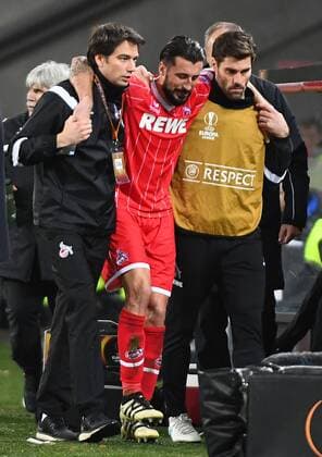 23 11 2017 xjhx Football Europe League 1 FC Koeln Arsenal London emspor v 1 Dominic Maroh 1 FC Koeln injured injury Koeln