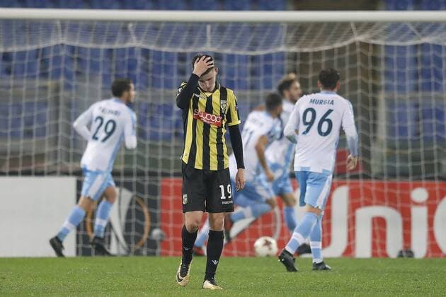 ROME, 23-11-2017 , Stadio Olympico , Europa League , seizoen 2017 2018 Lazio Roma - Vitesse. Vitesse-speler Mason Mount 19, teleurstelling na tegentreffer. Lazio Roma - Vitesse  x1824545x